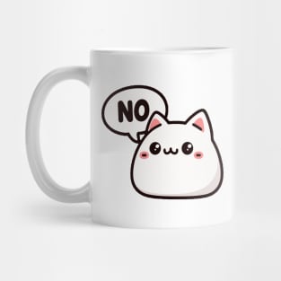 Cute Funny Kitten Saying No Mug
